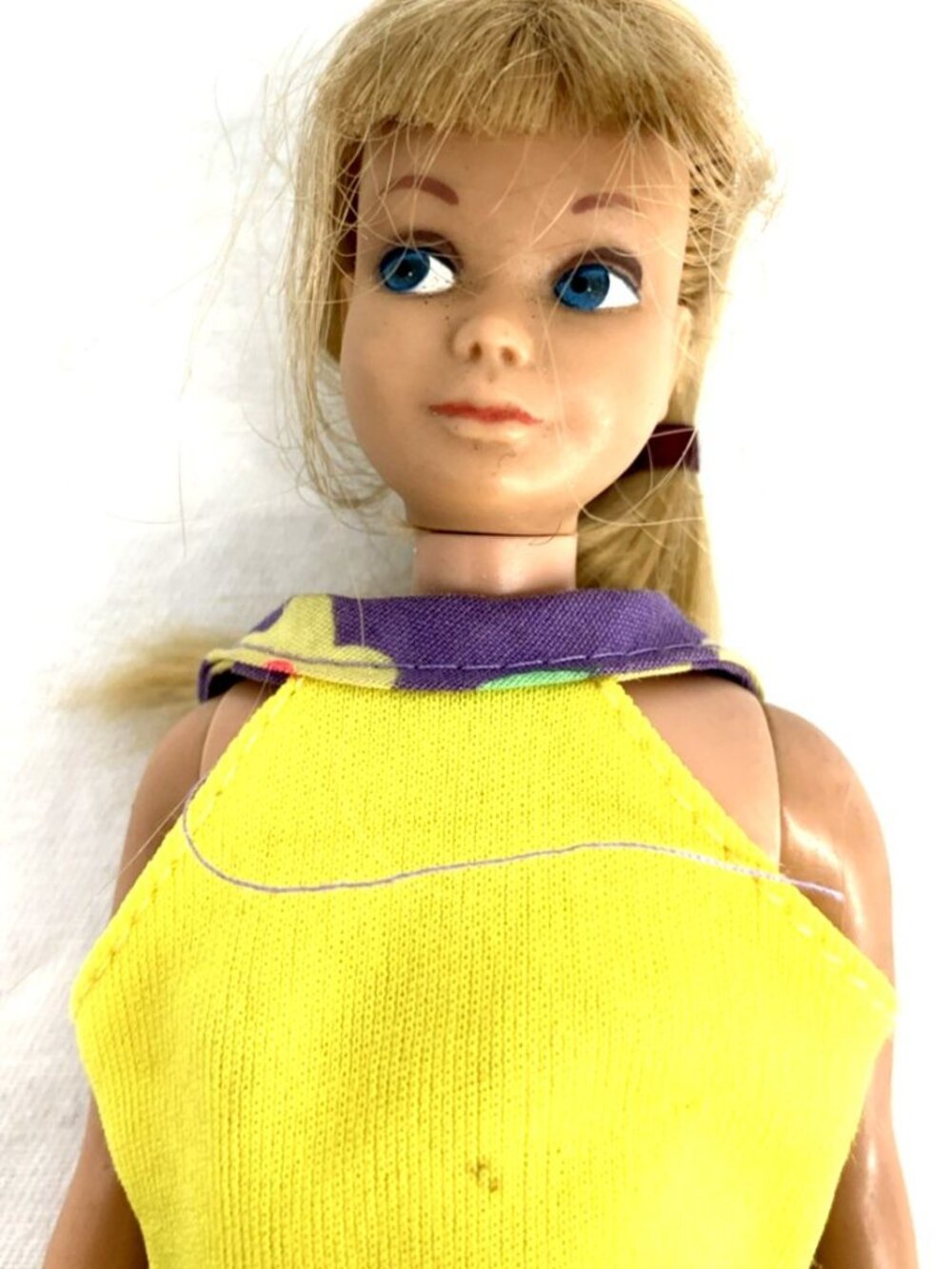 Skipper Doll Barbie Straight Leg Mattel Japan 1963 Vintage - Picture 5 of 6